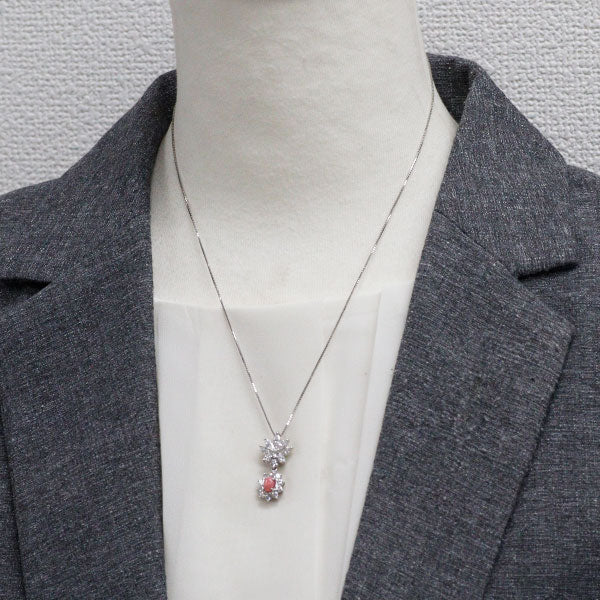 希少 Pt900/ Pt850 コンクパール ダイヤモンド ペンダントネックレス 0.64ct D1.52ct
