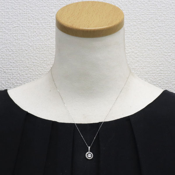 K18WG ダイヤモンド ペンダントネックレス 0.41ct