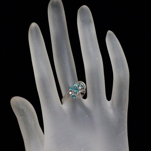 希少 Pt900 アレキサンドライト ダイヤモンド リング 0.86ct D0.04ct
