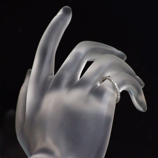 スタージュエリー Pt950 ダイヤモンド リング 0.24ct ハーフエタニティ