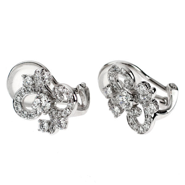 Saverse K18WG Diamond Earrings 0.40ct D0.80ct Namaqua