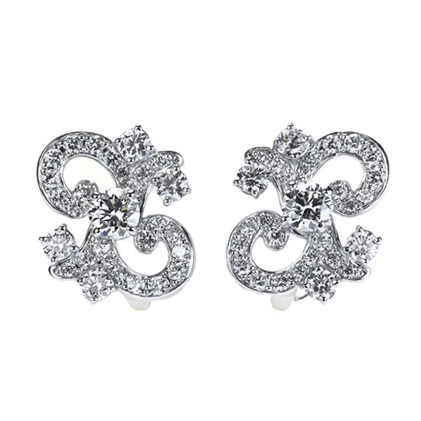 Saverse K18WG Diamond Earrings 0.40ct D0.80ct Namaqua