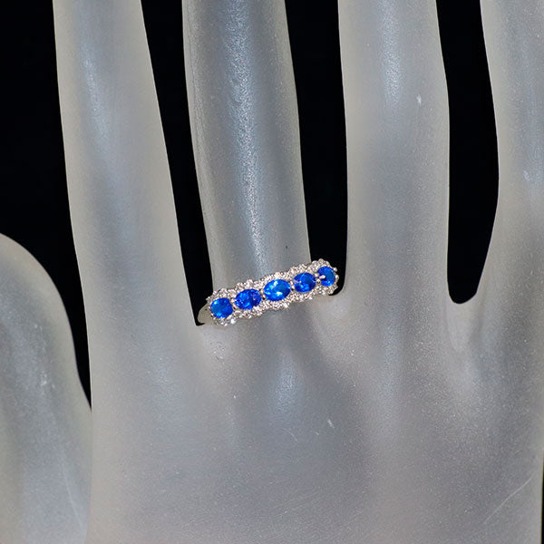 新品 Pt900 アウイナイト ダイヤモンド リング 0.42ct D0.19ct 希少石 レアストーン【エスコレ】
