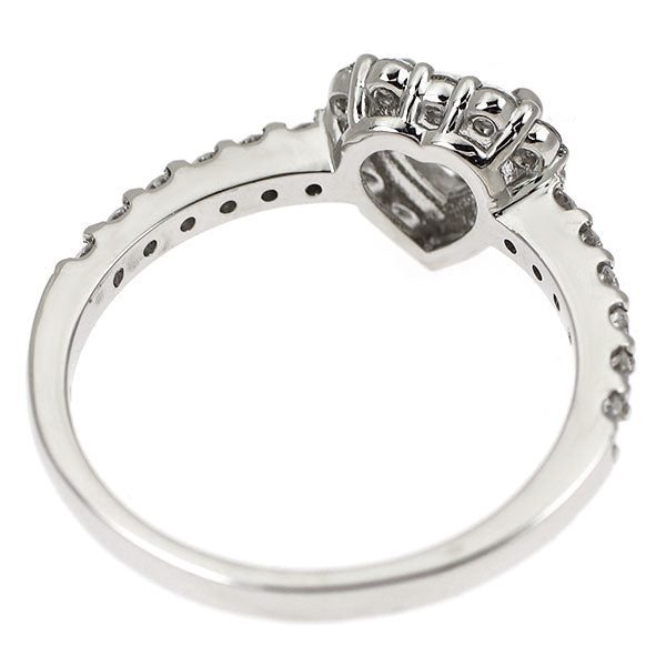新品 Pt950 最高級ハートシェイプ ダイヤモンド リング 0.50ct D IF EX/VG D0.44ct 【エスコレ】