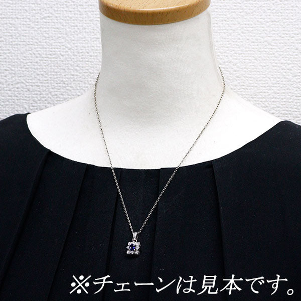 サザンクロス Pt900 サファイア ダイヤモンド ペンダントトップ 0.69ct D0.34ct
