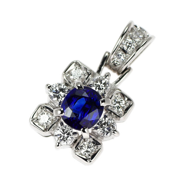 サザンクロス Pt900 サファイア ダイヤモンド ペンダントトップ 0.69ct D0.34ct