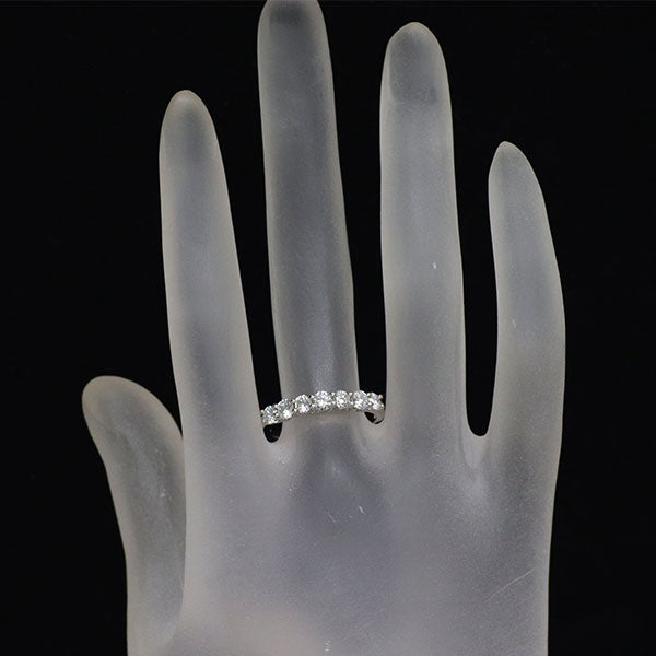 Pt950 ダイヤモンド リング 0.85ct 一文字