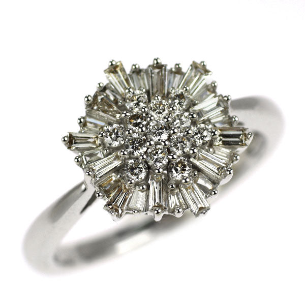 K18WG ダイヤモンド リング 0.43ct