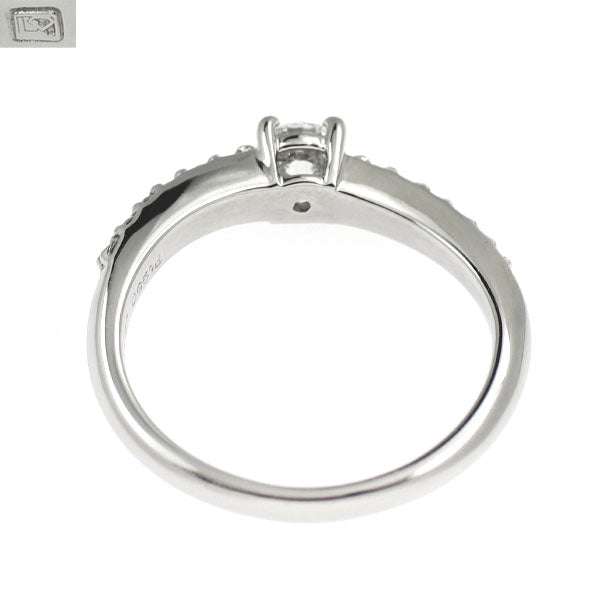 ラザールキャプラン Pt950 ダイヤモンド リング 0.21ct E SI1 D0.09ct