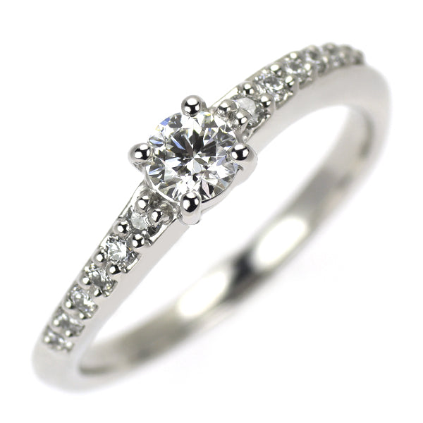 ラザールキャプラン Pt950 ダイヤモンド リング 0.21ct E SI1 D0.09ct
