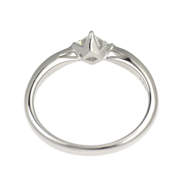 Pt900 プリンセスカット ダイヤモンド リング 0.391ct