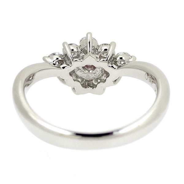 希少 Pt900 天然ピンクダイヤモンド リング 0.11ct D0.38ct