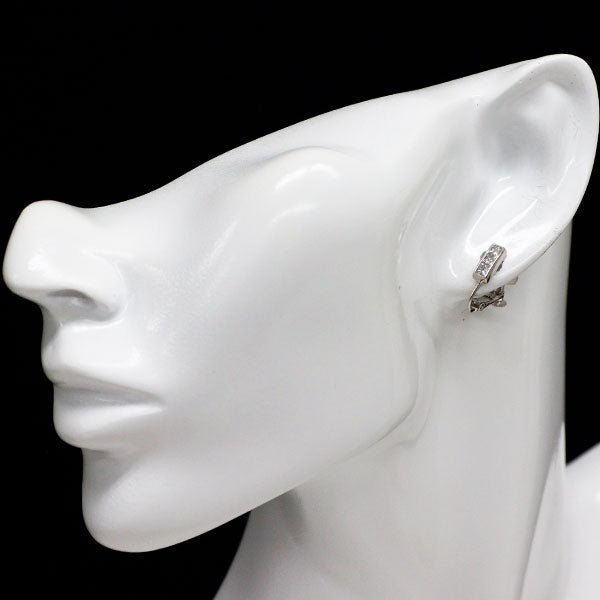 Pt900 プリンセスカット ダイヤモンド イヤリング 0.74ct