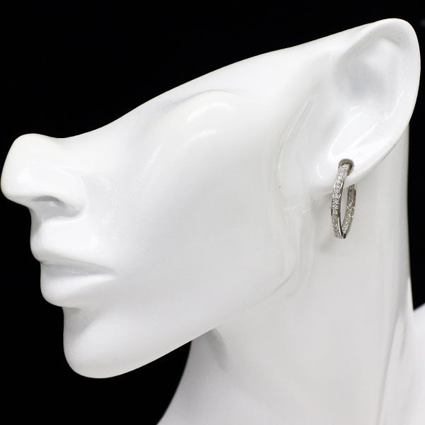 Pt900 ダイヤモンド ピアス 0.80ct フープ