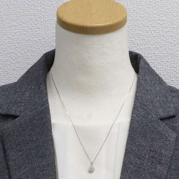 K18WG ダイヤモンド ペンダントネックレス 0.403ct