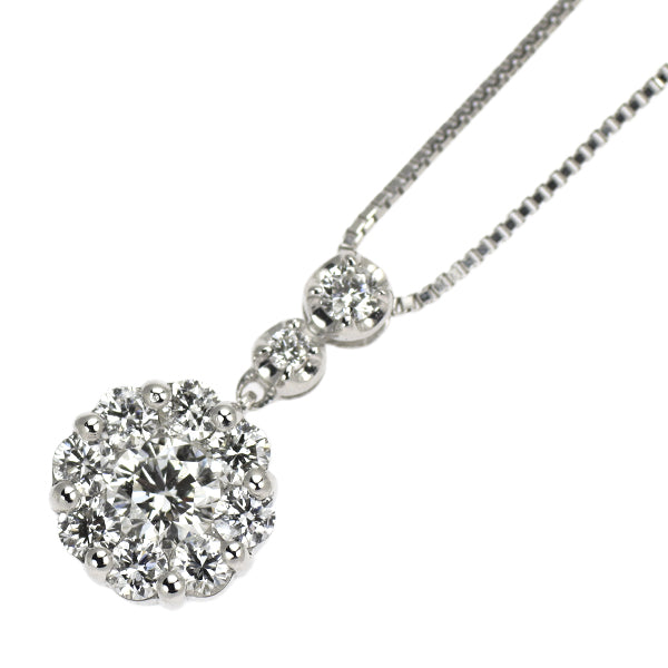 K18WG ダイヤモンド ペンダントネックレス 0.403ct