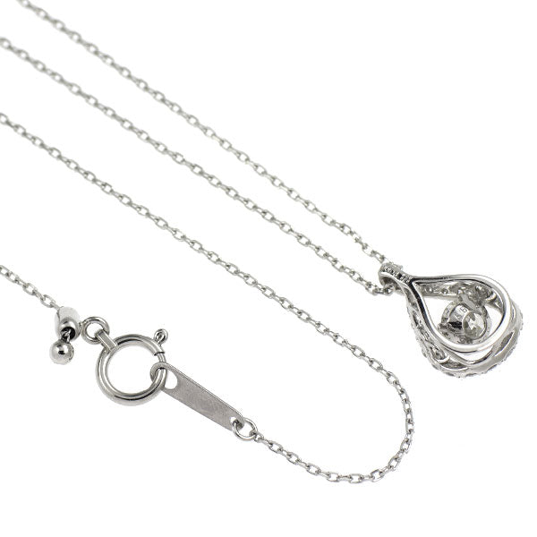 Pt900/ Pt850 ダイヤモンド  ペンダントネックレス 0.30ct D0.20ct ダンシング