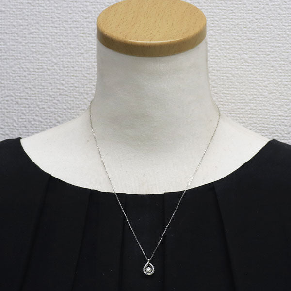 Pt900/ Pt850 ダイヤモンド  ペンダントネックレス 0.30ct D0.20ct ダンシング