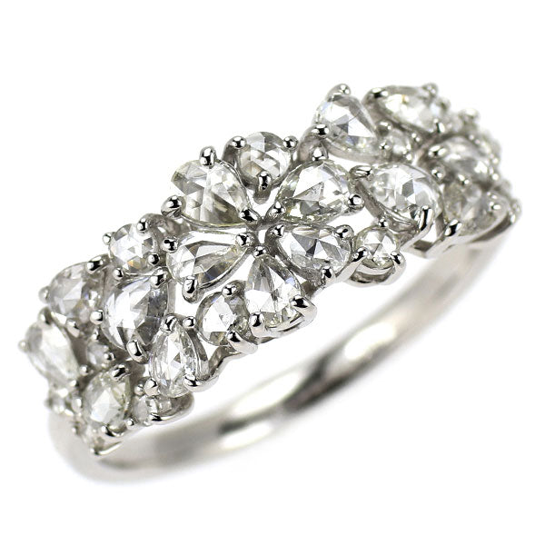 Pt950 ローズカット ダイヤモンド リング 0.70ct