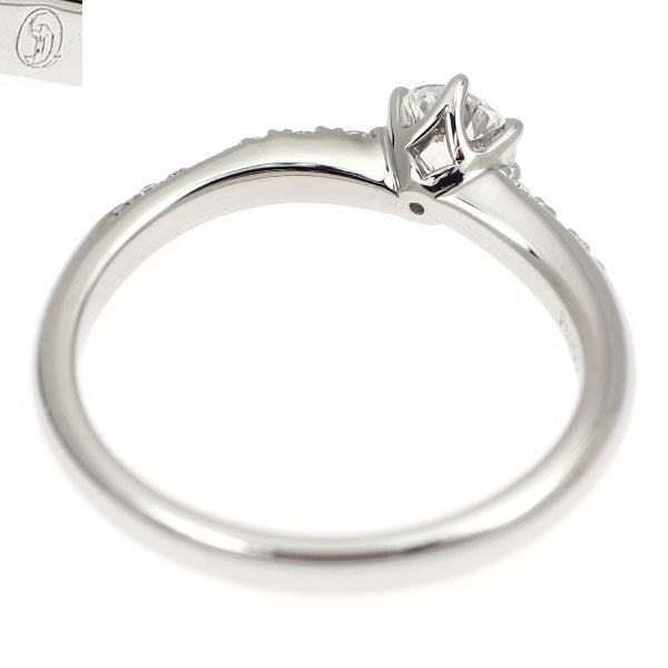 ダイヤモンドシライシ Pt950 ダイヤモンド リング 0.300ct D IF 3EXHC D0.098ct