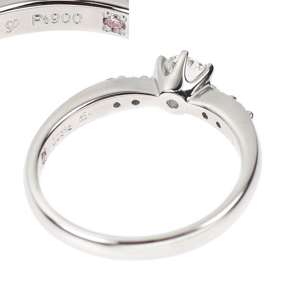 アイプリモ Pt900 ダイヤモンド リング 0.303ct H VS2 3EXHC D0.07ct