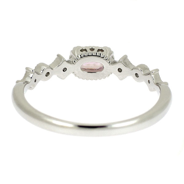 Pt900 ピンクサファイア ダイヤモンド リング 0.274ct D0.06ct