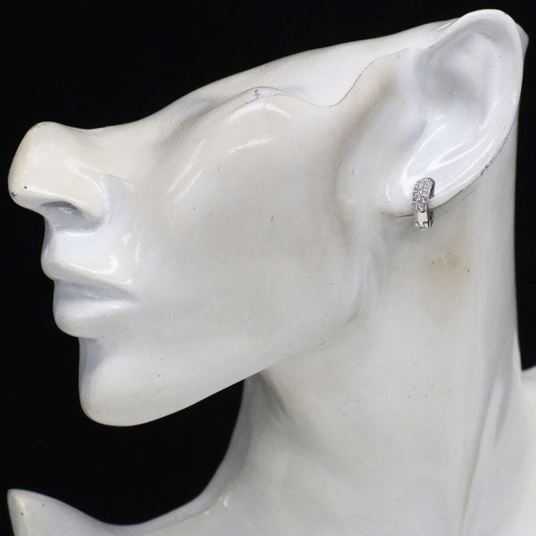 K18WG ダイヤモンド イヤリング 0.50ct
