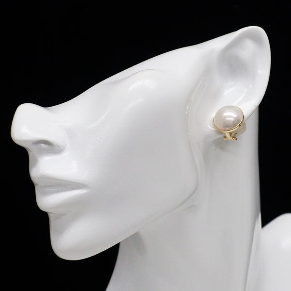 K18YG マベ 真珠/パール イヤリング 径約 13.5mm