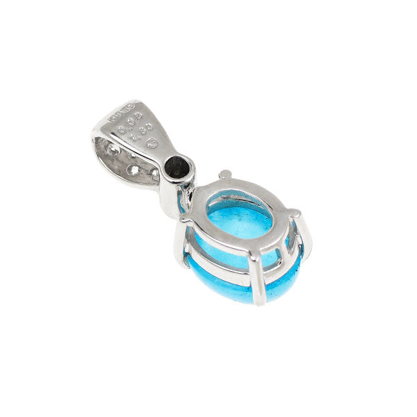 K18WG ヘミモーファイト/ステラエスぺランサ ダイヤモンド ペンダントトップ 1.80ct D0.08ct