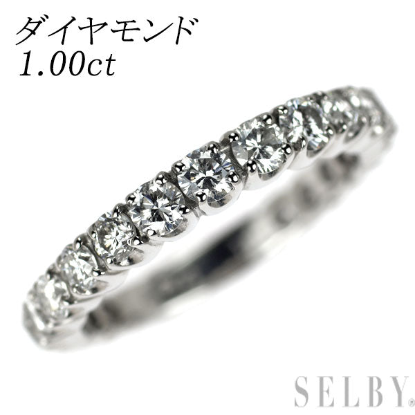 Pt900 ダイヤモンド リング 1.00ct セミエタニティ