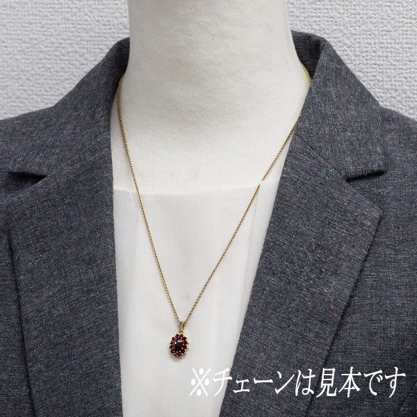 グラナットトゥルノフ K14YG ボヘミアンガーネット ペンダントトップ