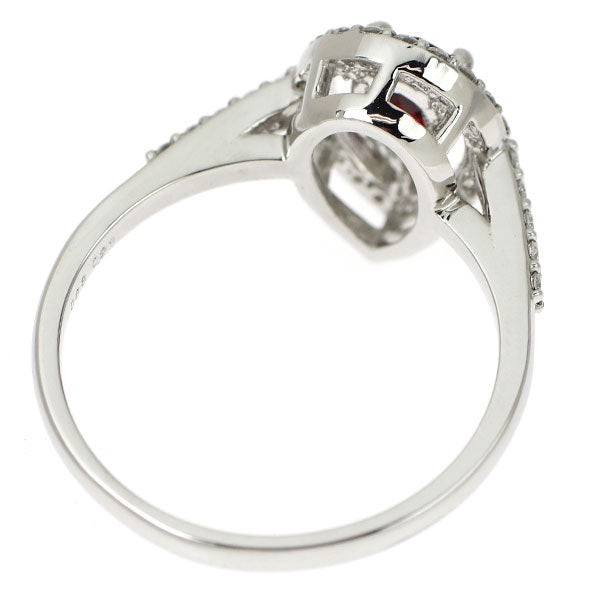 新品 Pt950 非加熱ピジョンブラッドルビー ダイヤモンド リング 0.68ct D0.21ct【エスコレ】