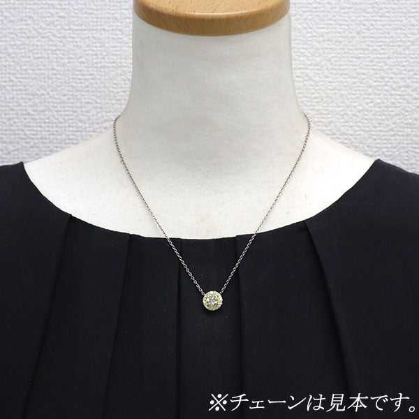 新品 K18YG ダイヤモンド ペンダントトップ 1.018ct VLY SI1 G D0.30ct【エスコレ】