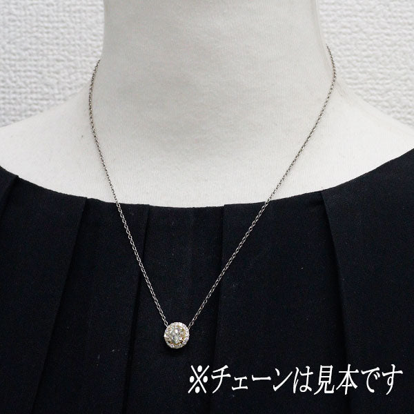 新品 K18YG ダイヤモンド ペンダントトップ 1.257ct VLY SI1 VG D0.29ct【エスコレ】