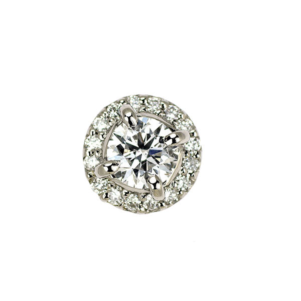 新品 Pt950 ダイヤモンド ペンダントトップ 0.30ct D SI2 3EX D0.08ct【エスコレ】