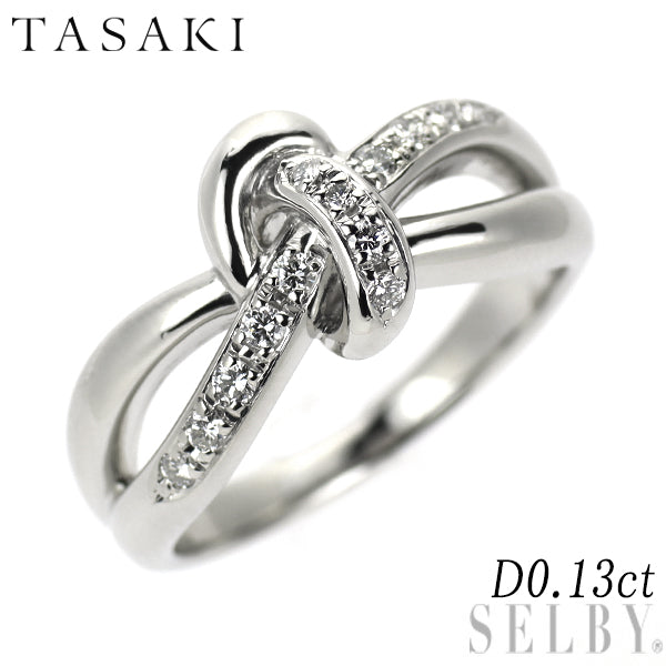 田崎真珠 Pt900 ダイヤモンド リング 0.13ct