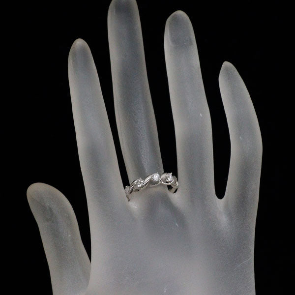 田崎真珠 K18WG ダイヤモンド リング 0.43ct
