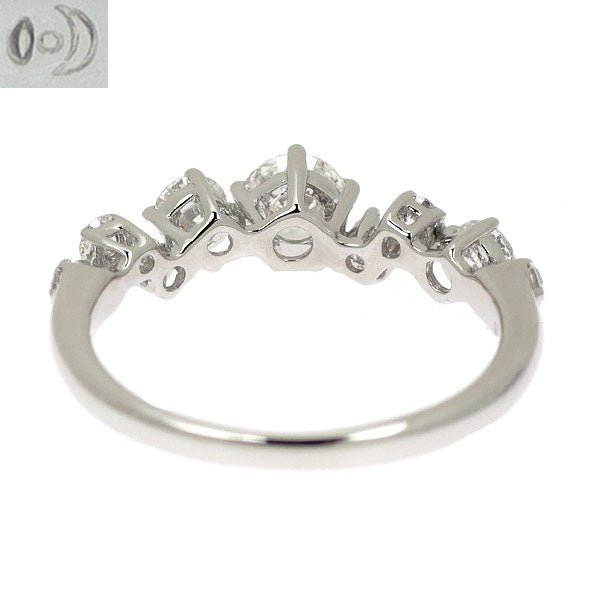 田崎真珠 K18WG ダイヤモンド リング 0.289ct G SI1 EXHC D0.36ct