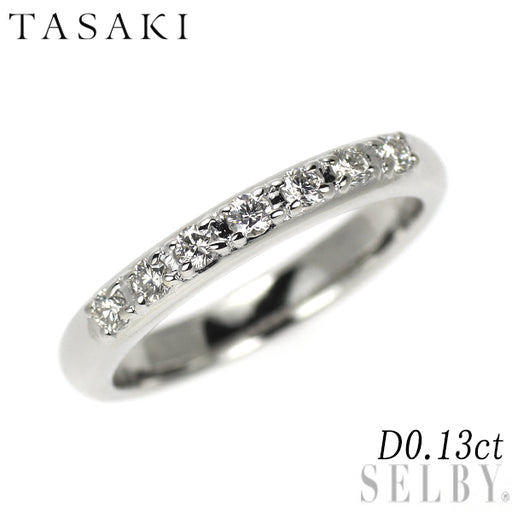 一粒ダイヤモンドリング　pt1000 田崎真珠 Pt1000 ダイヤモンド リング 0.13ct ピンキー 一文字