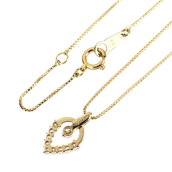 K18YG ダイヤモンド ペンダントネックレス 0.20ct