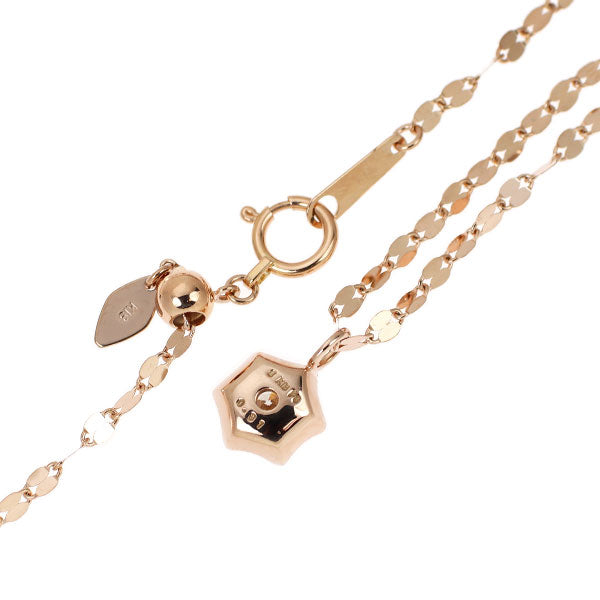 K18PG ダイヤモンド ペンダントネックレス 0.31ct ロング70cm
