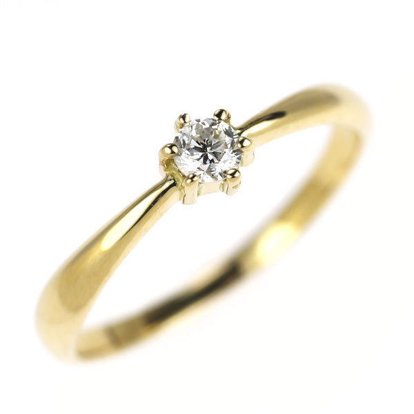 K18YG ダイヤモンド リング 0.10ct