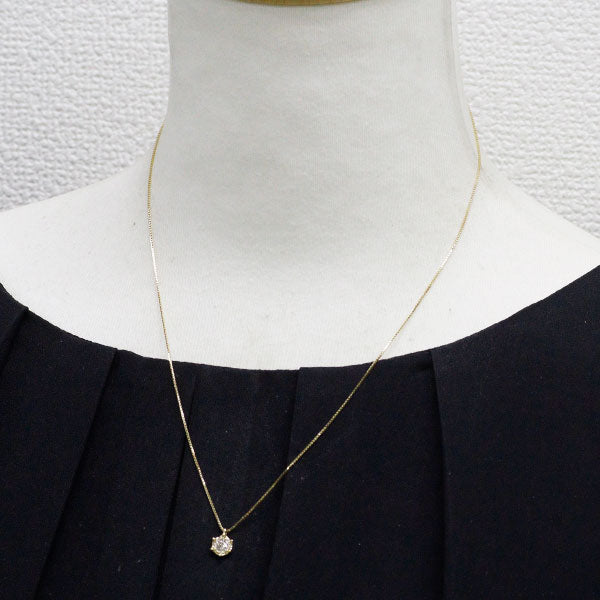 K18YG ダイヤモンド ペンダントネックレス 0.15ct