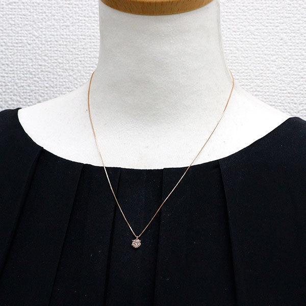 K18PG ダイヤモンド ペンダントネックレス 0.15ct