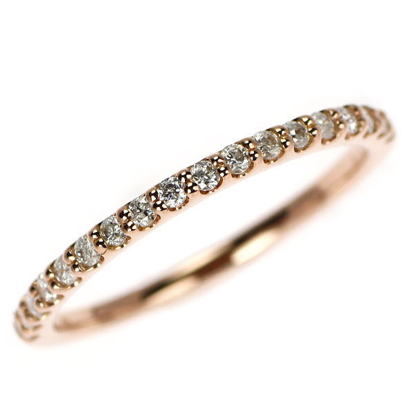 K18PG ダイヤモンド リング 0.20ct ハーフエタニティ