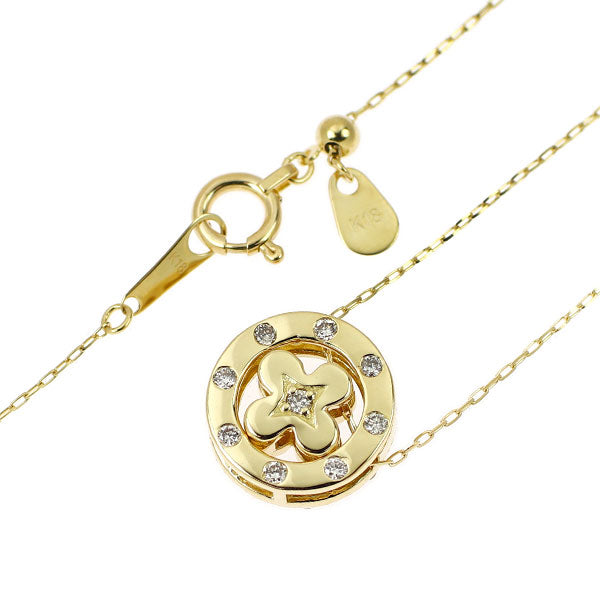 K18YG ダイヤモンド ペンダントネックレス 0.50ct リバーシブル