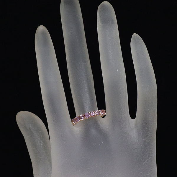 K18PG ピンクサファイア リング 1.00ct