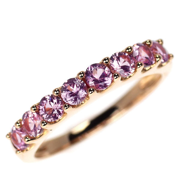 K18PG ピンクサファイア リング 1.00ct