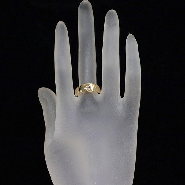 K18YG ダイヤモンド リング 0.03ct