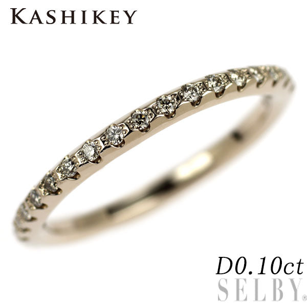 カシケイ K18BG ブラウンダイヤモンド リング 0.10ct ライン ハーフエタニティ